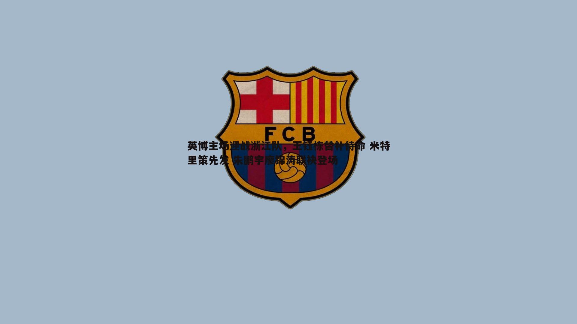 亿兆体育-英博主场迎战浙江队，王钰栋替补待命 米特里策先发 朱鹏宇廖锦涛联袂登场-第1张图片-亿兆体育